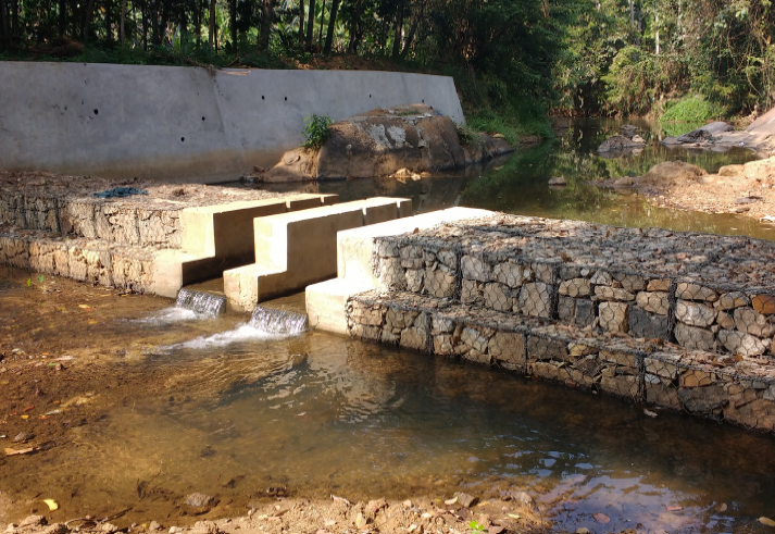 Gabion-check-dam